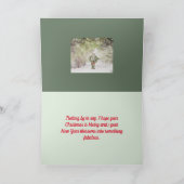 クリスマスカード付きリース サンキューカード (内部)