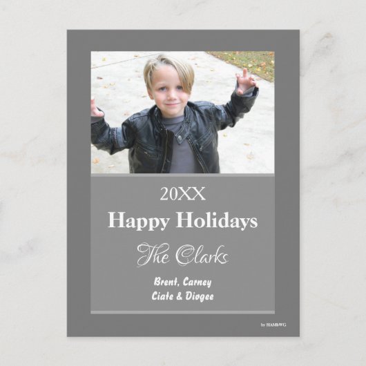 クリスマスカード任意の色はがき – HAMbWG シーズンポストカード (正面)