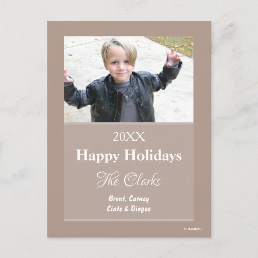 クリスマスカード任意の色はがき – HAMbWG シーズンポストカード (正面)