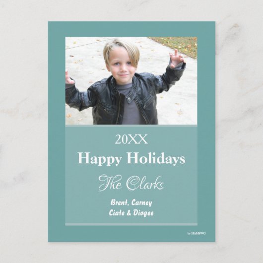 クリスマスカード任意の色はがき – HAMbWG シーズンポストカード (正面)