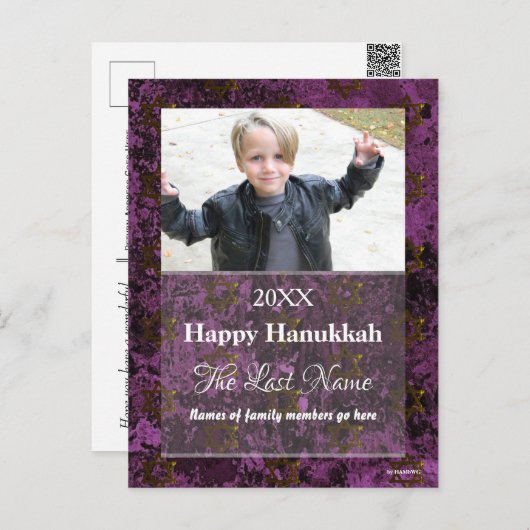 クリスマスカード任意の色はがき – HAMbWG シーズンポストカード (正面/裏面)