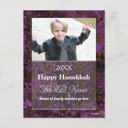 クリスマスカード任意の色はがき – HAMbWG シーズンポストカード (正面)