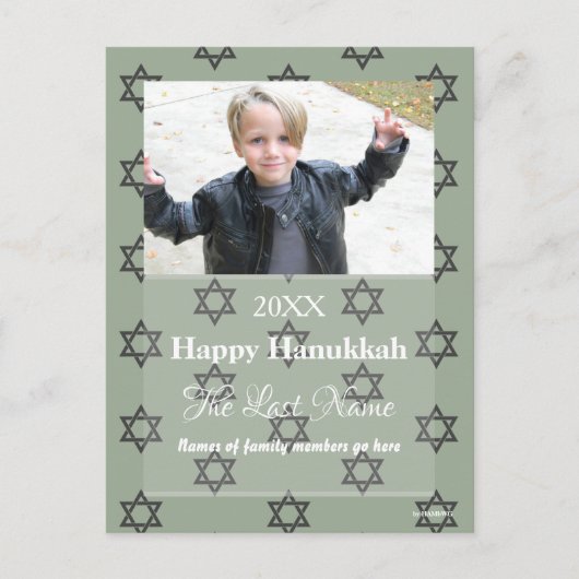 クリスマスカード任意の色はがき – HAMbWG シーズンポストカード (正面)