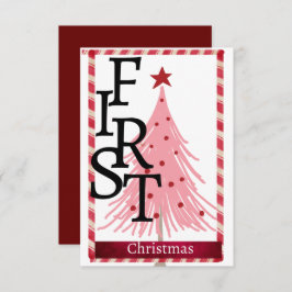 クリスマスカード初めてのクリスマス