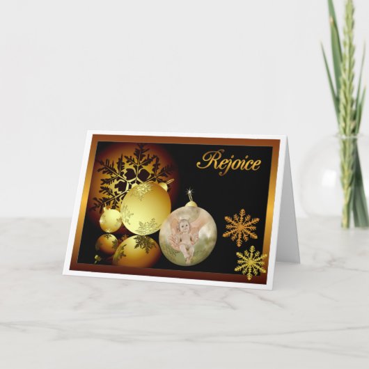 クリスマスカード喜び シーズンカード (正面)