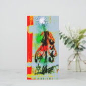 クリスマスカード壮大なクリスマスツリー シーズンカード (スタンド正面)