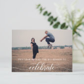 クリスマスカード妊娠告知休日 サンキューカード (スタンド正面)