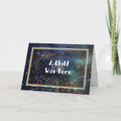 クリスマスカード宗教的なA子生まれ供 カード (正面)