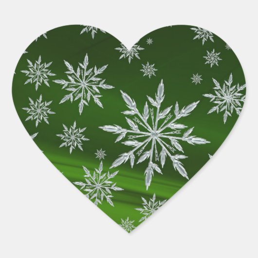 クリスマスカード封筒用シール ハートシール (正面)