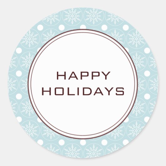 クリスマスカード封筒用シール ラウンドシール (正面)