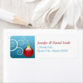 クリスマスカード差出人住所シール ラベル (インサイチュ)