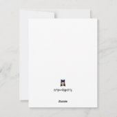 クリスマスカード教会 シーズンカード (裏面)