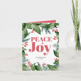 クリスマスカード水彩植物園 シーズンカード
