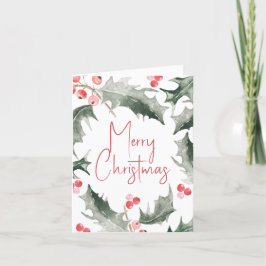 クリスマスカード水彩植物宝庫 シーズンカード