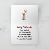 クリスマスカード熱帯サンタ シーズンカード (内部)