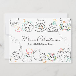 クリスマスカード猫好き シーズンカード