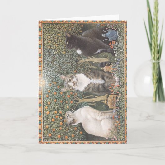 クリスマスカード猫 シーズンカード (正面)