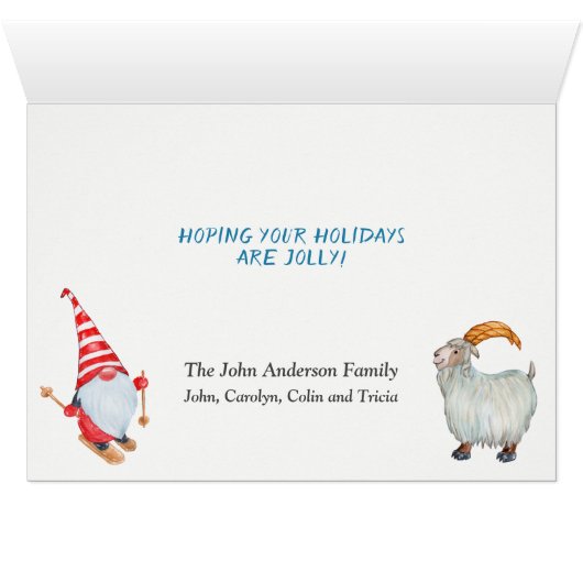 クリスマスカード用かわいい格言 (内部横(下))