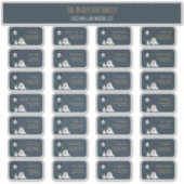 クリスマスカード発送リストラベルセット ラマ ひつじ シール (正面)