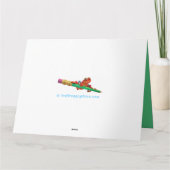 クリスマスカード雪だるま名前をカスタムするカード。 カード (裏面)