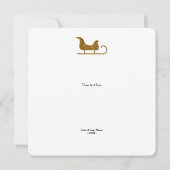 クリスマスカード驚くべきママ – サンタそり (裏面)