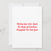 クリスマスカード魔法 招待状 (裏面)