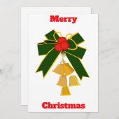 クリスマスカード魔法 招待状 (正面/裏面)