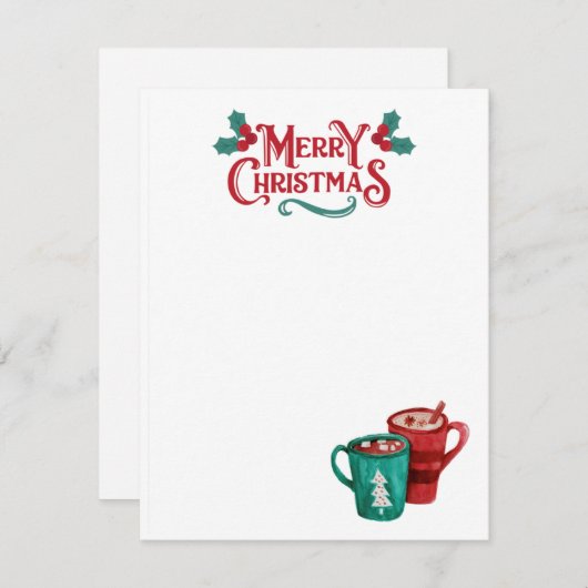 クリスマスカード (正面/裏面)