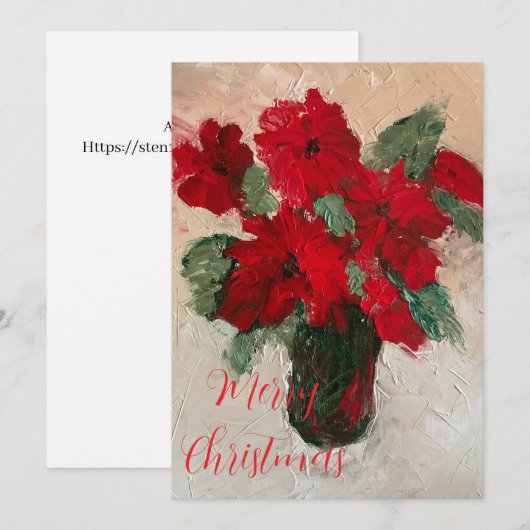 クリスマスカード (正面/裏面)