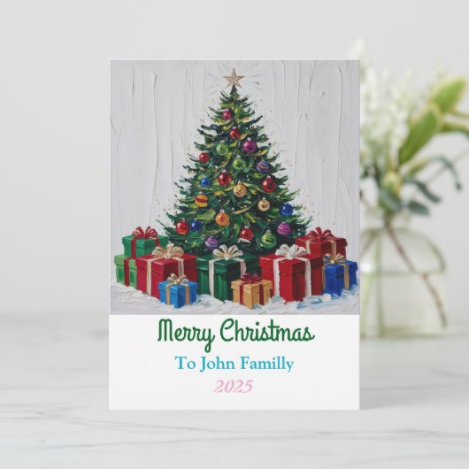 クリスマスカード (スタンド正面)