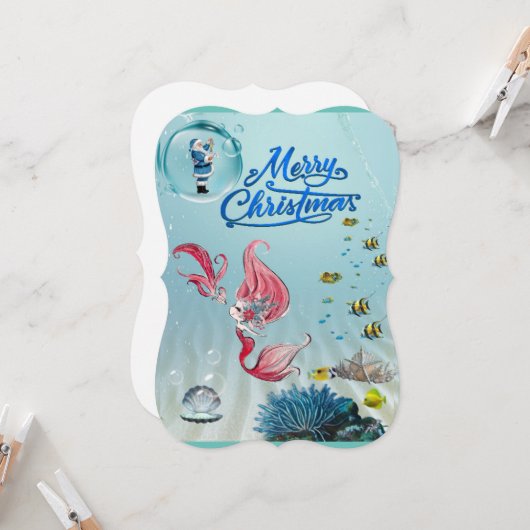 クリスマスカード (正面/裏面インサイチュ)