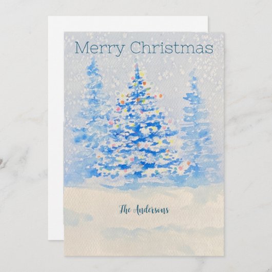 クリスマスカード (正面/裏面)