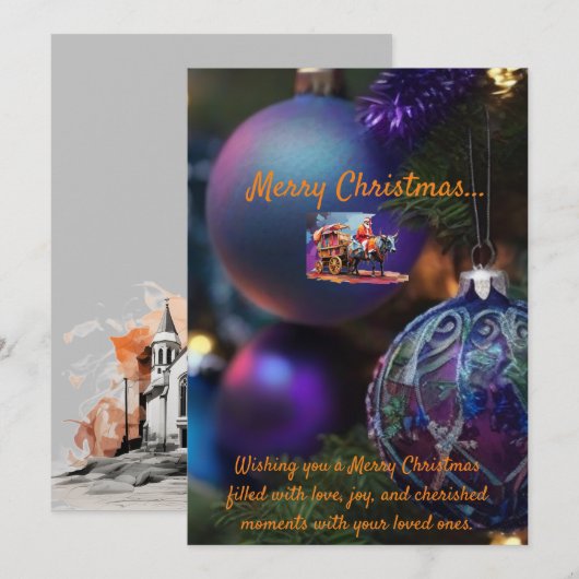 クリスマスカード (正面/裏面)