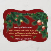 クリスマスカード (正面/裏面)