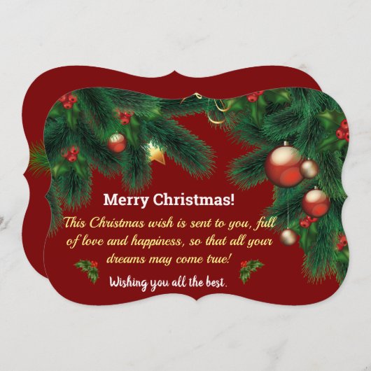 クリスマスカード (正面/裏面)