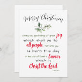 クリスマスカード (正面/裏面)