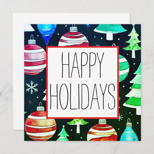 クリスマスカード (正面/裏面)