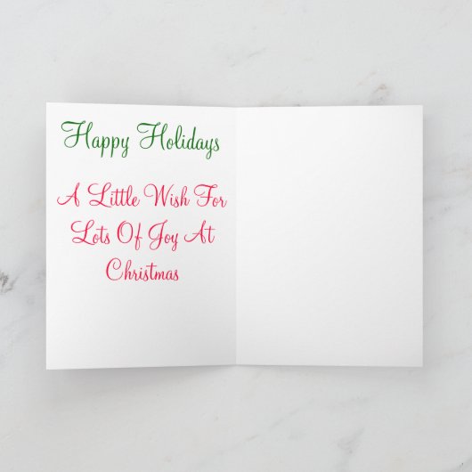 クリスマスカード (内部)