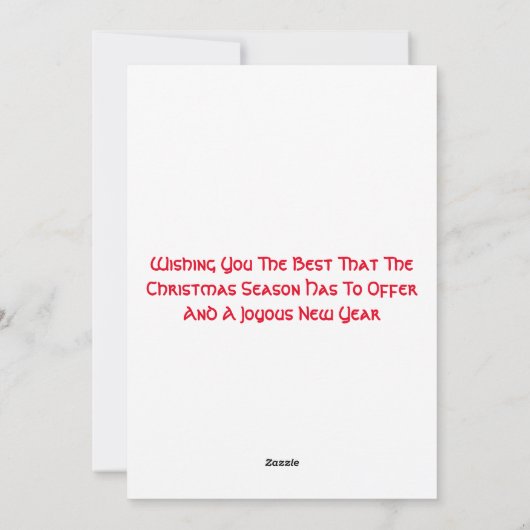 クリスマスカード (裏面)