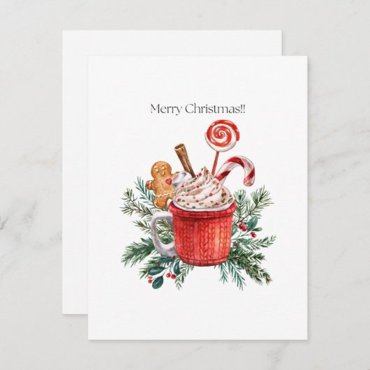 クリスマスカード (正面/裏面)