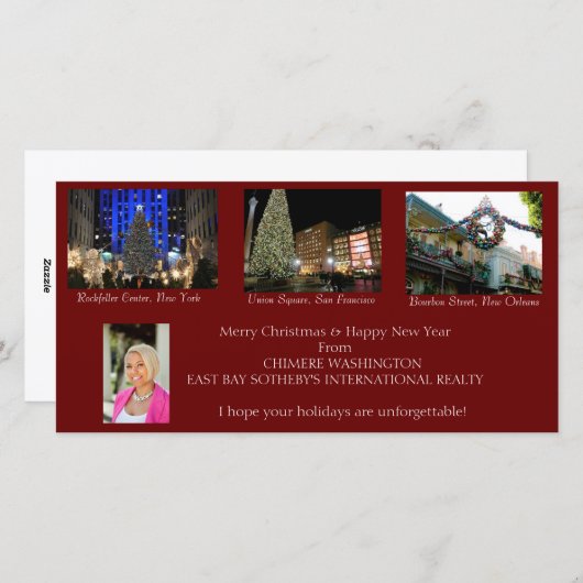 クリスマスカード (正面/裏面)