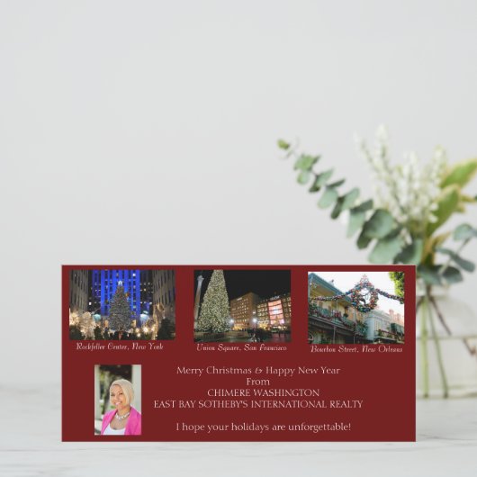 クリスマスカード (スタンド正面)