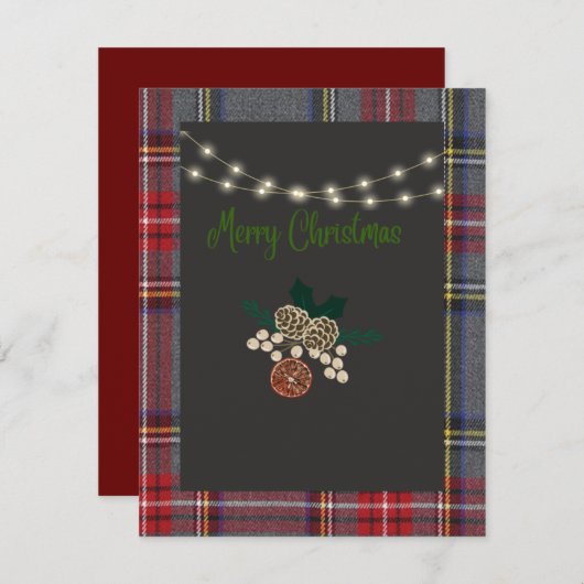 クリスマスカード (正面/裏面)