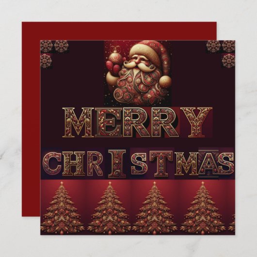 クリスマスカード (正面/裏面)