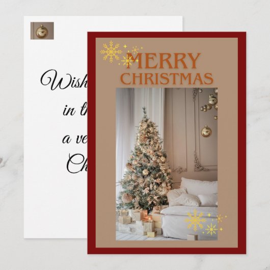 クリスマスカード (正面/裏面)