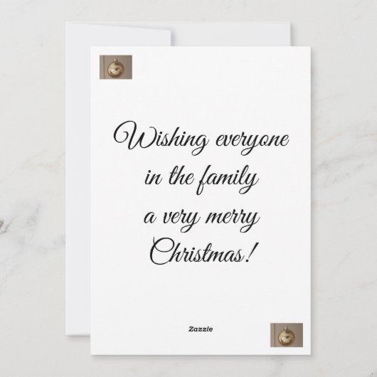 クリスマスカード (裏面)