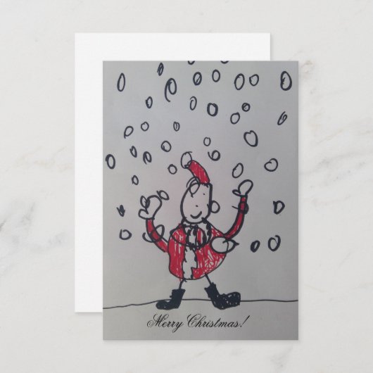 クリスマスカード (正面/裏面)