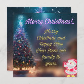 クリスマスカード (正面/裏面)