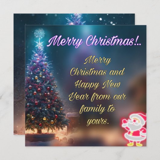 クリスマスカード (正面/裏面)