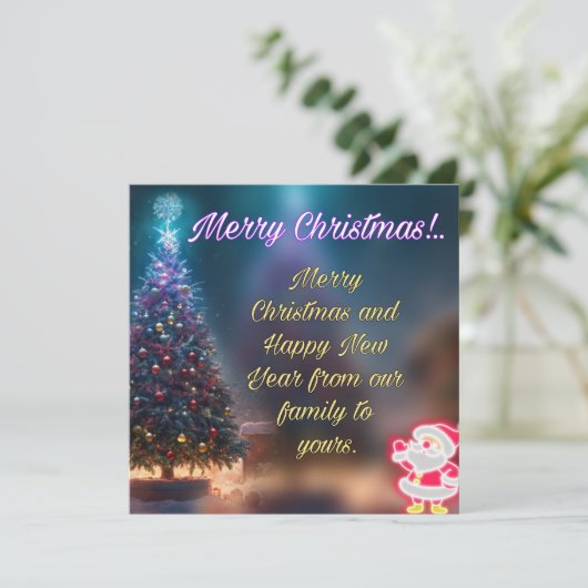 クリスマスカード (スタンド正面)